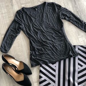 Gray WBHM Blouse